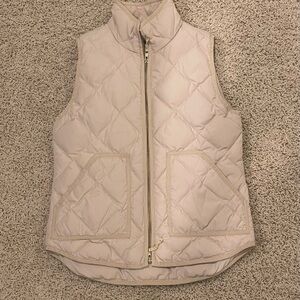 J. Crew Women's Quilted Tan Vest